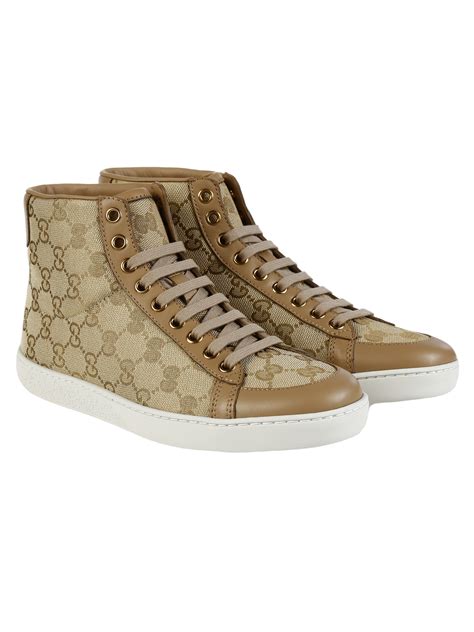 bascket gucci|Gucci high top sneakers beige.